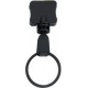 1/2" Polyester Lanyard with Plastic Clamshell & Plastic O-Ring