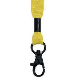 5/8" Polyester Shoelace Lanyard with Metal Crimp & Split-Ring