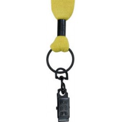 3/4" Two-Tone Polyester Lanyard with Metal Crimp & Metal Split Ring