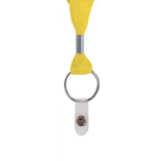 3/4" Polyester Lanyard with Metal Crimp & Split-Ring