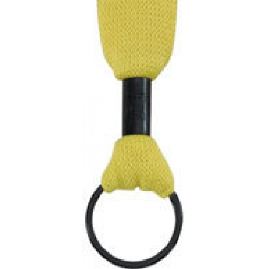 1/2" Polyester Lanyard with Metal Crimp & Split-Ring