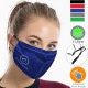 Performance 3 Layer Face Mask w/ Nose Bridge & Adjustable Straps