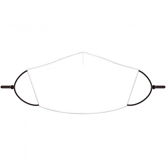 Performance 3 Layer Face Mask w/ Nose Bridge & Adjustable Straps