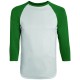 Adult Wicking Polyester 3/4 Raglan Sleeve T-Shirt