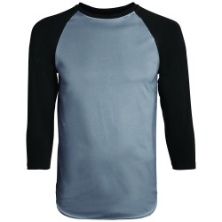 Youth Wicking Polyester 3/4 Raglan Sleeve T-Shirt