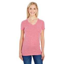 Threadfast Apparel - Ladies' Triblend Short-Sleeve V-Neck T-Shirt