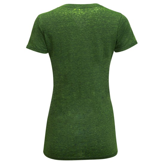 Threadfast Apparel - Ladies' Cross Dye Short-Sleeve V-Neck T-Shirt