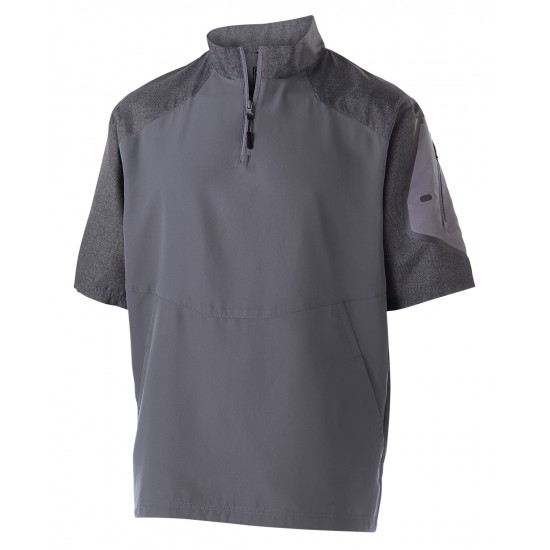 Holloway - Unisex Ultra-Lightweight Aero-Tec™ Raider Short-Sleeve Warm-Up Pullover