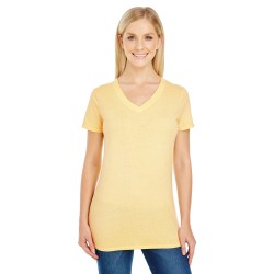Threadfast Apparel - Ladies' Pigment-Dye Short-Sleeve V-Neck T-Shirt