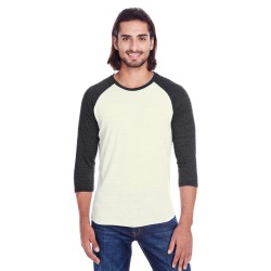 Threadfast Apparel - Unisex Triblend 3/4-Sleeve Raglan