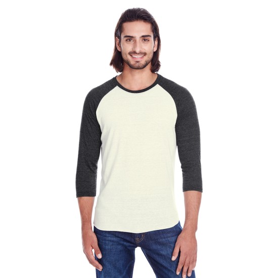 Threadfast Apparel - Unisex Triblend 3/4-Sleeve Raglan