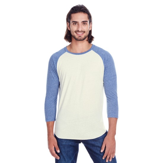 Threadfast Apparel - Unisex Triblend 3/4-Sleeve Raglan