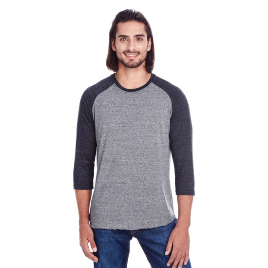 Threadfast Apparel - Unisex Triblend 3/4-Sleeve Raglan