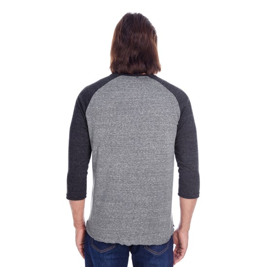 Threadfast Apparel - Unisex Triblend 3/4-Sleeve Raglan