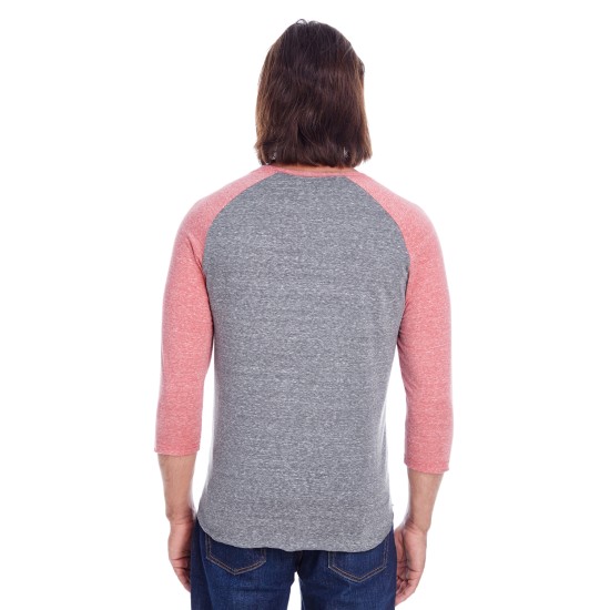 Threadfast Apparel - Unisex Triblend 3/4-Sleeve Raglan