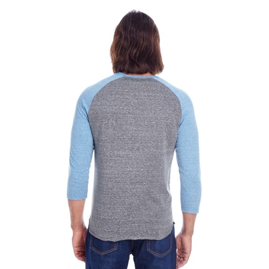 Threadfast Apparel - Unisex Triblend 3/4-Sleeve Raglan