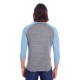 Threadfast Apparel - Unisex Triblend 3/4-Sleeve Raglan