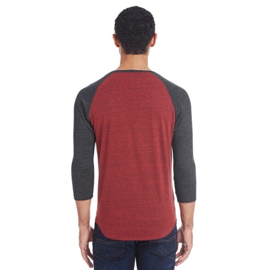 Threadfast Apparel - Unisex Triblend 3/4-Sleeve Raglan