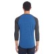 Threadfast Apparel - Unisex Triblend 3/4-Sleeve Raglan