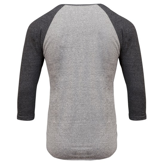 Threadfast Apparel - Unisex Triblend 3/4-Sleeve Raglan