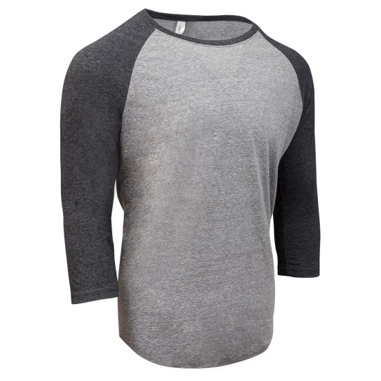 Threadfast Apparel - Unisex Triblend 3/4-Sleeve Raglan