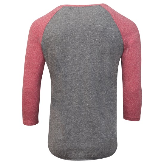 Threadfast Apparel - Unisex Triblend 3/4-Sleeve Raglan