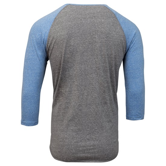 Threadfast Apparel - Unisex Triblend 3/4-Sleeve Raglan