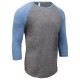 Threadfast Apparel - Unisex Triblend 3/4-Sleeve Raglan