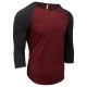 Threadfast Apparel - Unisex Triblend 3/4-Sleeve Raglan