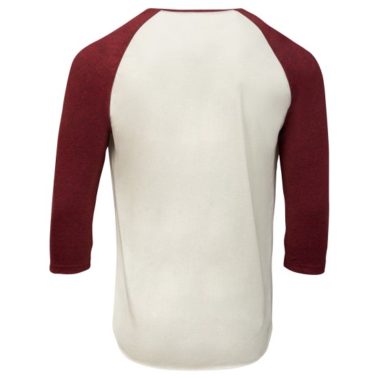 Threadfast Apparel - Unisex Triblend 3/4-Sleeve Raglan