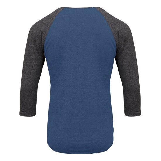 Threadfast Apparel - Unisex Triblend 3/4-Sleeve Raglan