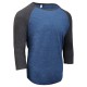 Threadfast Apparel - Unisex Triblend 3/4-Sleeve Raglan