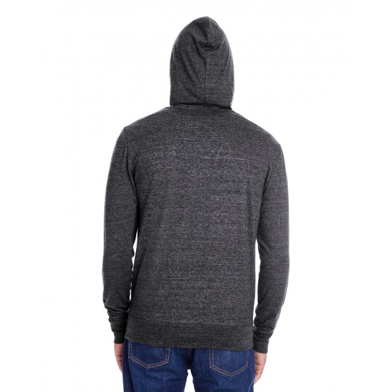 Threadfast Apparel - Unisex Triblend Full-Zip Light Hoodie