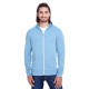 Threadfast Apparel - Unisex Triblend Full-Zip Light Hoodie