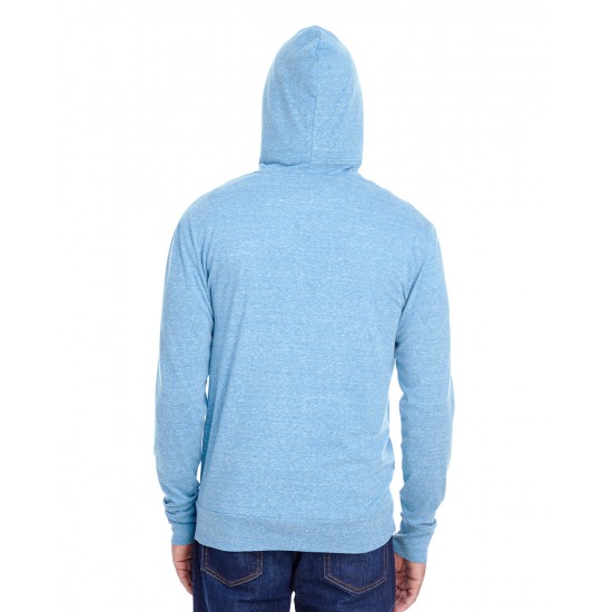 Threadfast Apparel - Unisex Triblend Full-Zip Light Hoodie