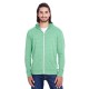 Threadfast Apparel - Unisex Triblend Full-Zip Light Hoodie