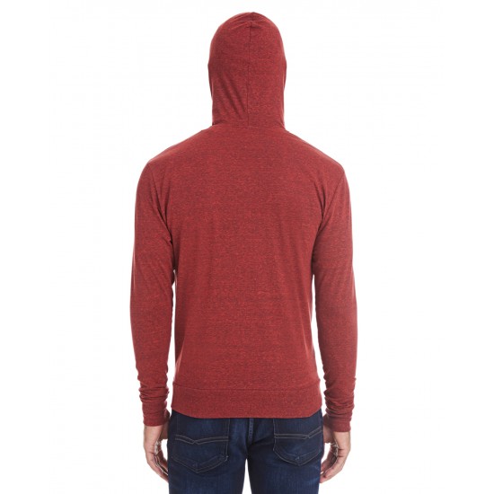 Threadfast Apparel - Unisex Triblend Full-Zip Light Hoodie