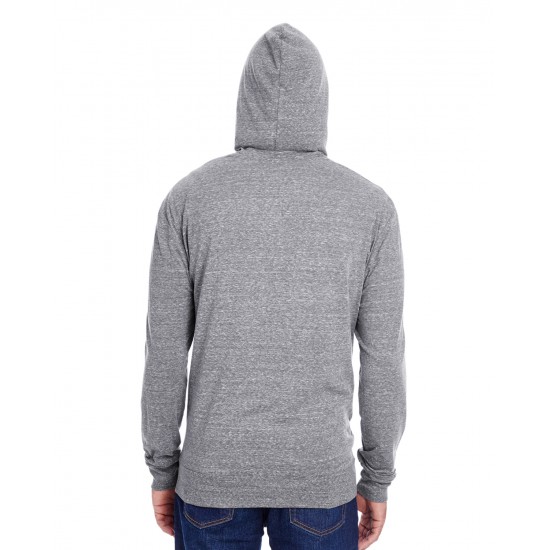 Threadfast Apparel - Unisex Triblend Full-Zip Light Hoodie