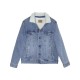 Unisex Sherpa-Lined Denim Jacket