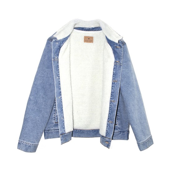 Unisex Sherpa-Lined Denim Jacket