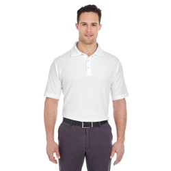 UltraClub - Men's Platinum Honeycomb Piqué Polo