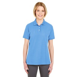 UltraClub - Ladies' Platinum Honeycomb Piqué Polo