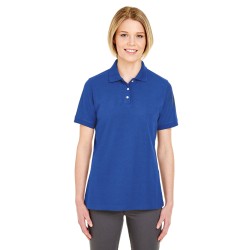 UltraClub - Ladies' Platinum Honeycomb Piqué Polo