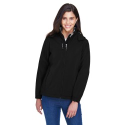 Ladies' Glacier Insulated Three-Layer Fleece Bonded Soft Shell Jacket with Detachable Hood