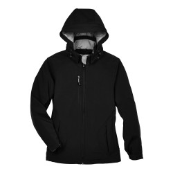 Ladies' Glacier Insulated Three-Layer Fleece Bonded Soft Shell Jacket with Detachable Hood