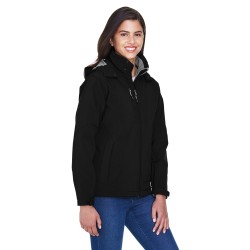 Ladies' Glacier Insulated Three-Layer Fleece Bonded Soft Shell Jacket with Detachable Hood