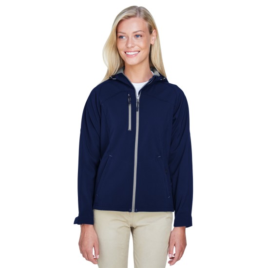 Ladies' Prospect Two-Layer Fleece Bonded Soft Shell Hooded Jacket