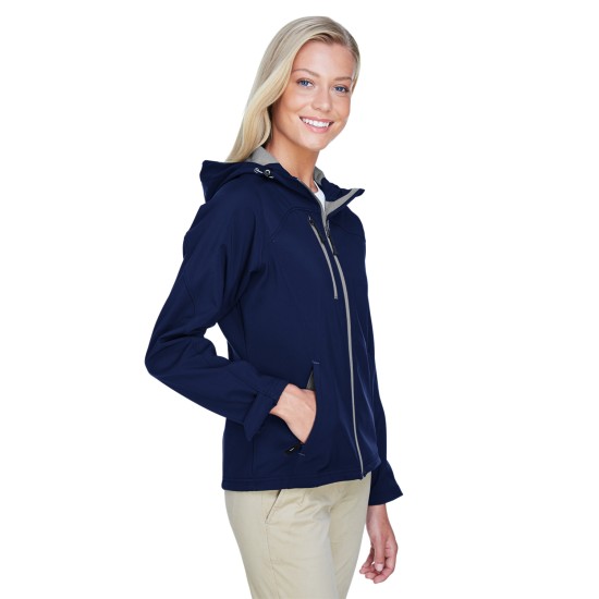 Ladies' Prospect Two-Layer Fleece Bonded Soft Shell Hooded Jacket