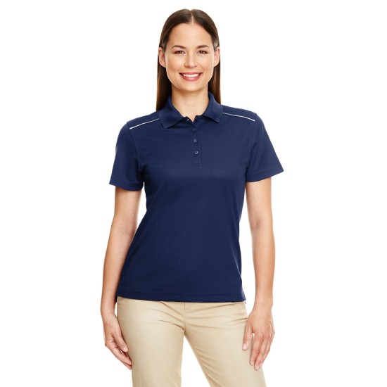 Ladies' Radiant Performance Piqué Polo with Reflective Piping