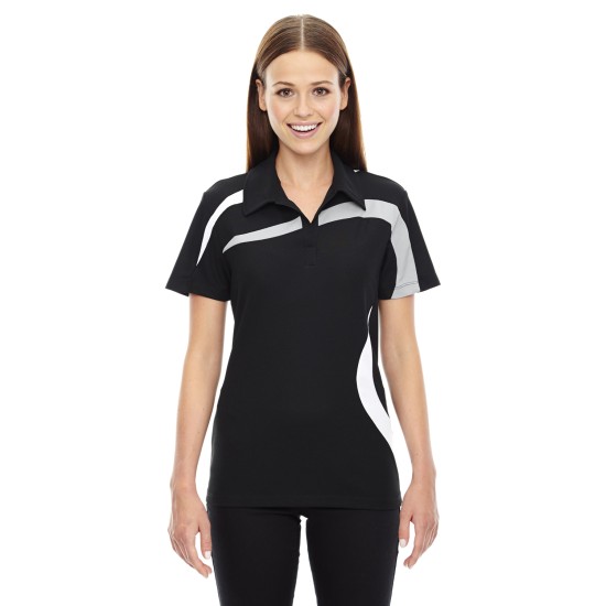 Ladies' Impact Performance Polyester Piqué Colorblock Polo